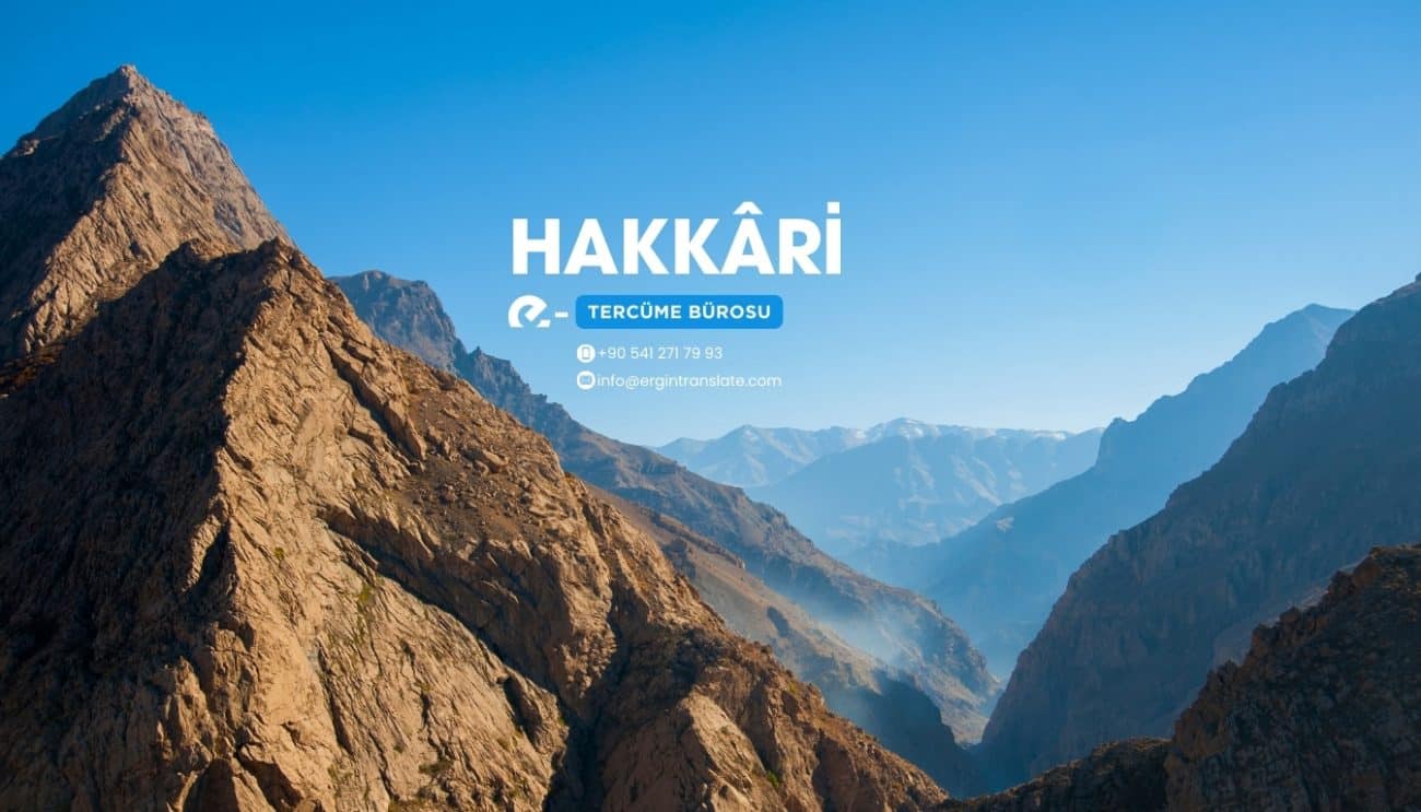 Hakkari Tercüme Bürosu