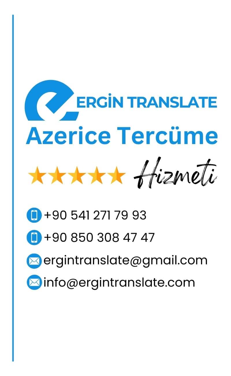 Azerice tercüme